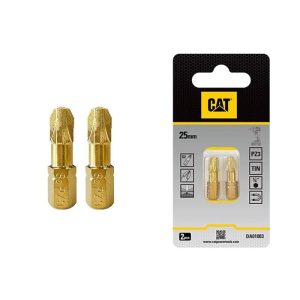 CAT 25mm Diamond Tip Torsion Screwdriver Bits PZ3 Pack2